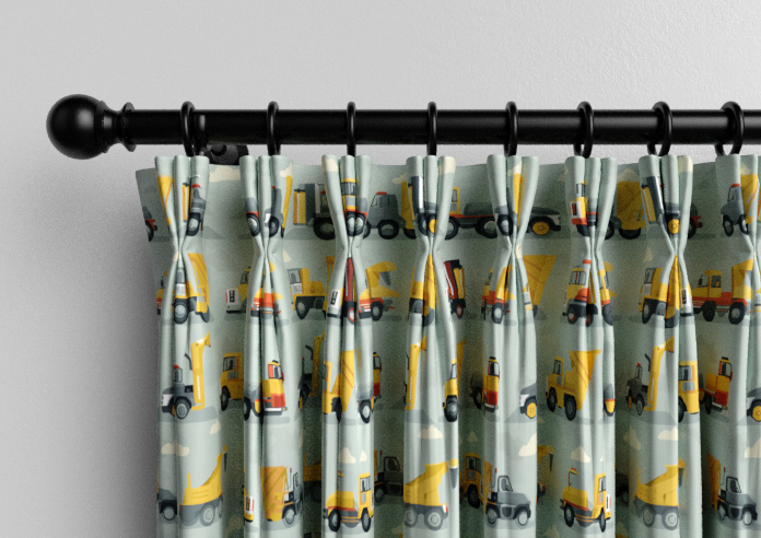 Construction Crew, Cement Grey - Made to Measure Curtains - Image 11